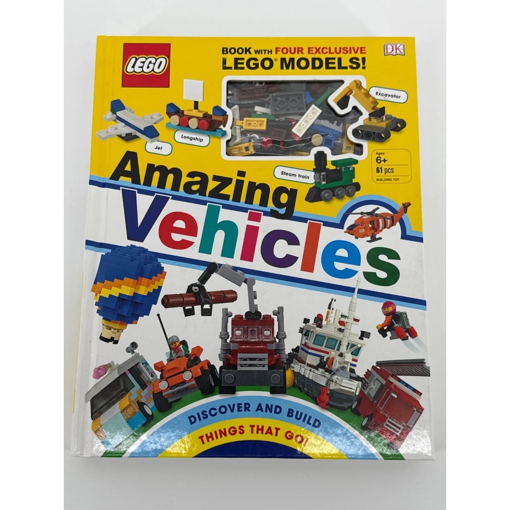 Lego Amazing Vehicles Book w/ Pcs Build Set DK Steam 2020